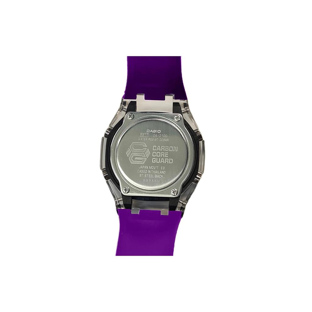 CASIO Men Liquid Crystal,Analog Dual Display Series Black Watch GA-2100-1A1(Watch3--)