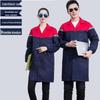 Durable Colorblock Long Sleeve Workshop Overalls with Reflective Breathable Fabric for Mechanics.