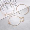 Personalized Bracelet Gold Dot Diamond Cactus Triangle Love 3 Piece Set Bracelet Bracelet
