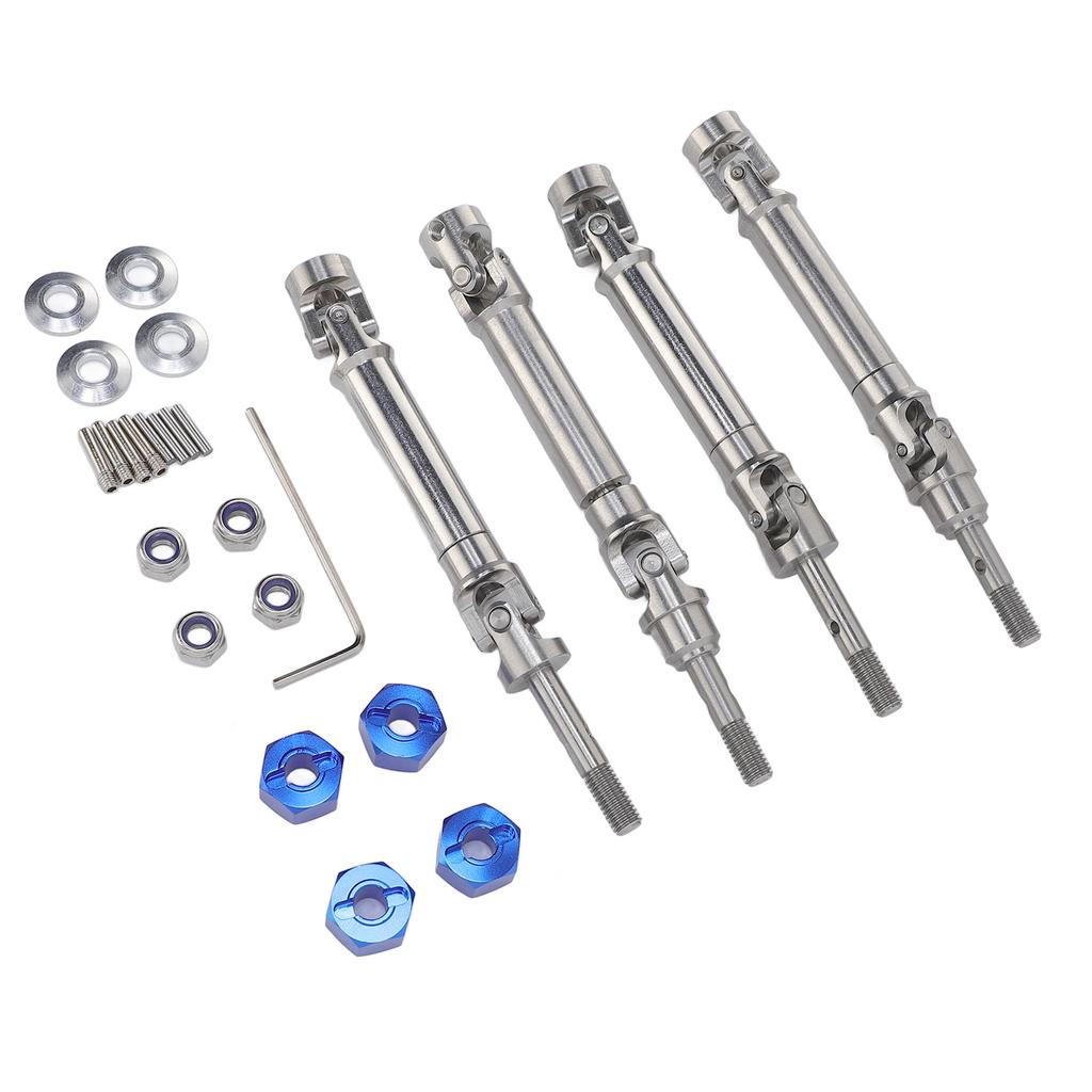 4PCS Front and Rear CVD Drive Shafts Stainless Steel RC Drive Shaft Set for Slash 4x4 for Stampede 1 10 RC Car Upgrade