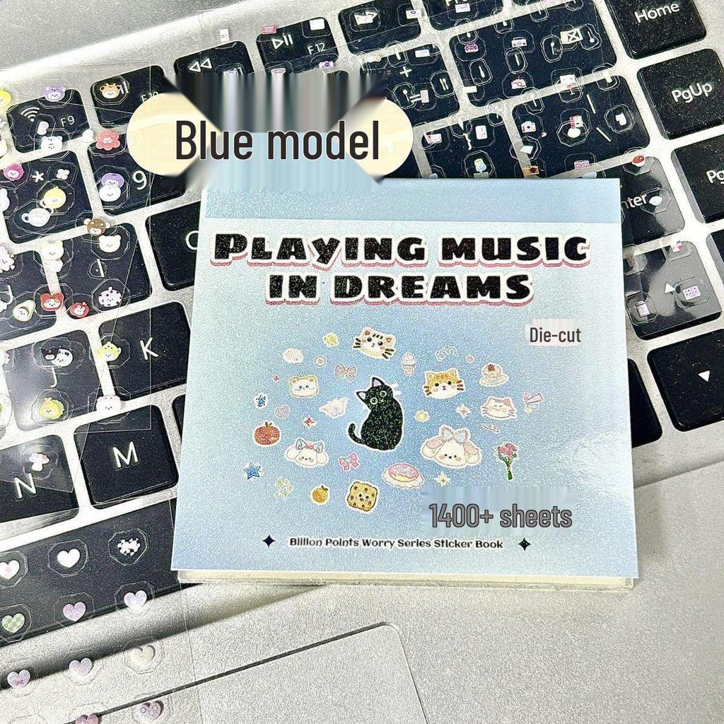 Mini Die-Cut Nail Art Sticker Book - Cute Decorative Stickers