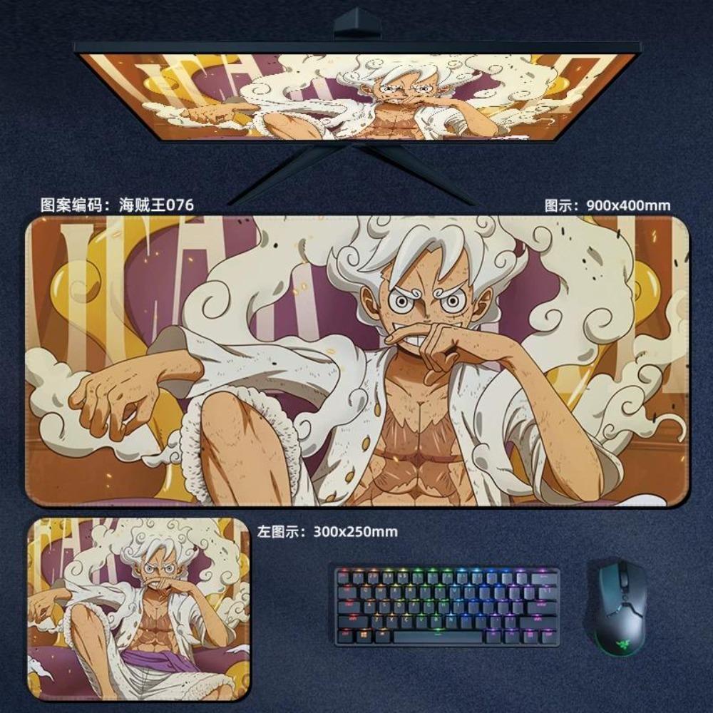 Nautical King Animation Periphery Cute ONE PIECE Leather Mouse Pad Boys Oversized Small E-sports Game Office Computer Keyboard Pad Notebook Table Mat