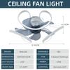 IRALAN Modern Ceiling Fan with Light Home and Decoration Smart Remote Control 50CM LED Large Home Fan