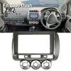 Auto Stereo Mounting Bezel 9 Inch Car Radio Fascia Frame Kit for Honda Jazz Fit 2006 RHD Manual Air Conditioning Dash AC, Navigation Panel Frame,