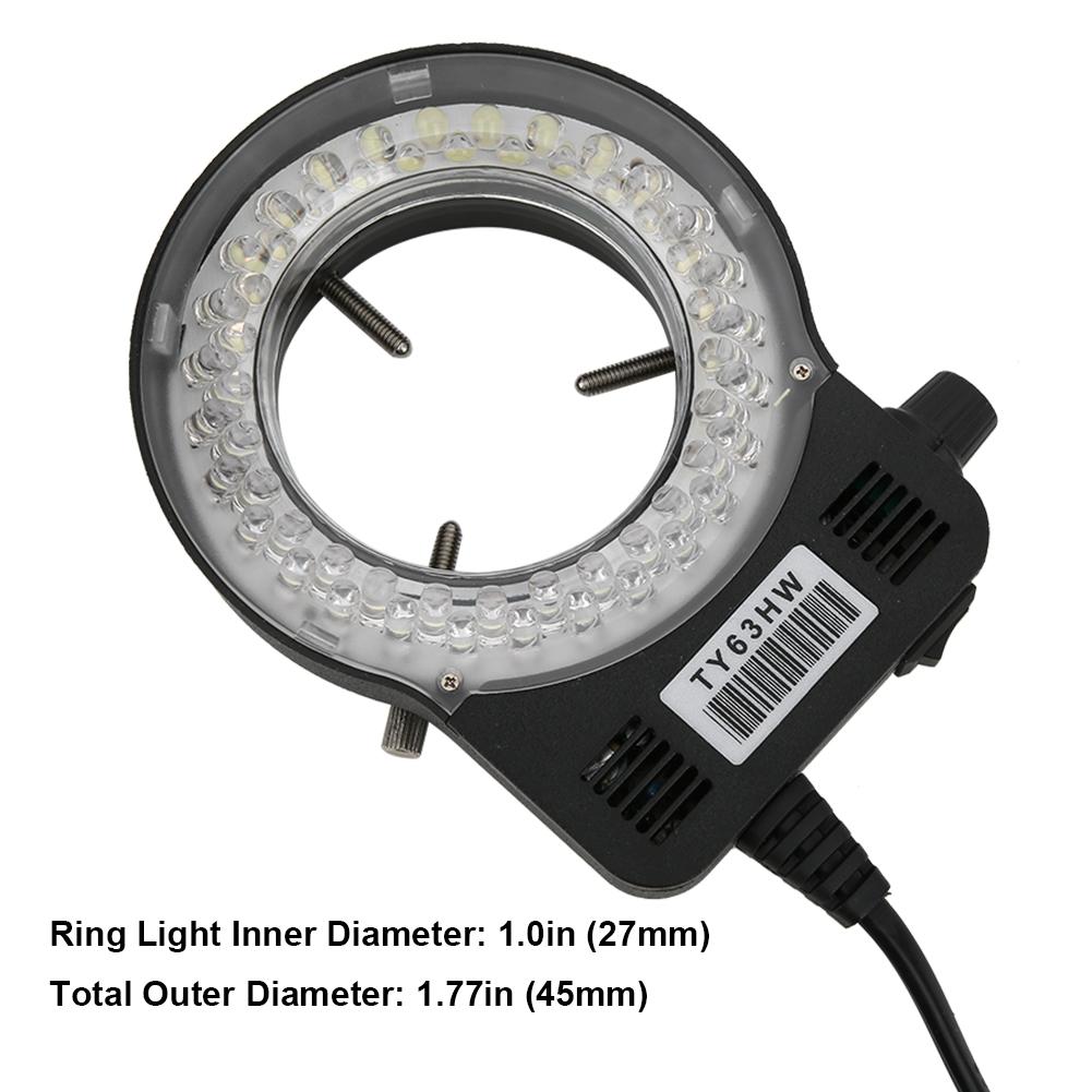 48MP High Definition USB Dual Output Industrial Microscope Camera with 180X Lens 56LED LightUS Plug 100 240V