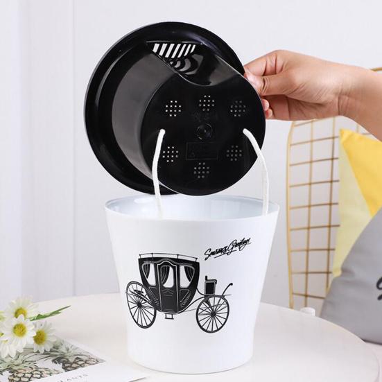 Flowerpot Water Storage Function Anti-slip PP Smooth Surface Plant Pot Patio Decor