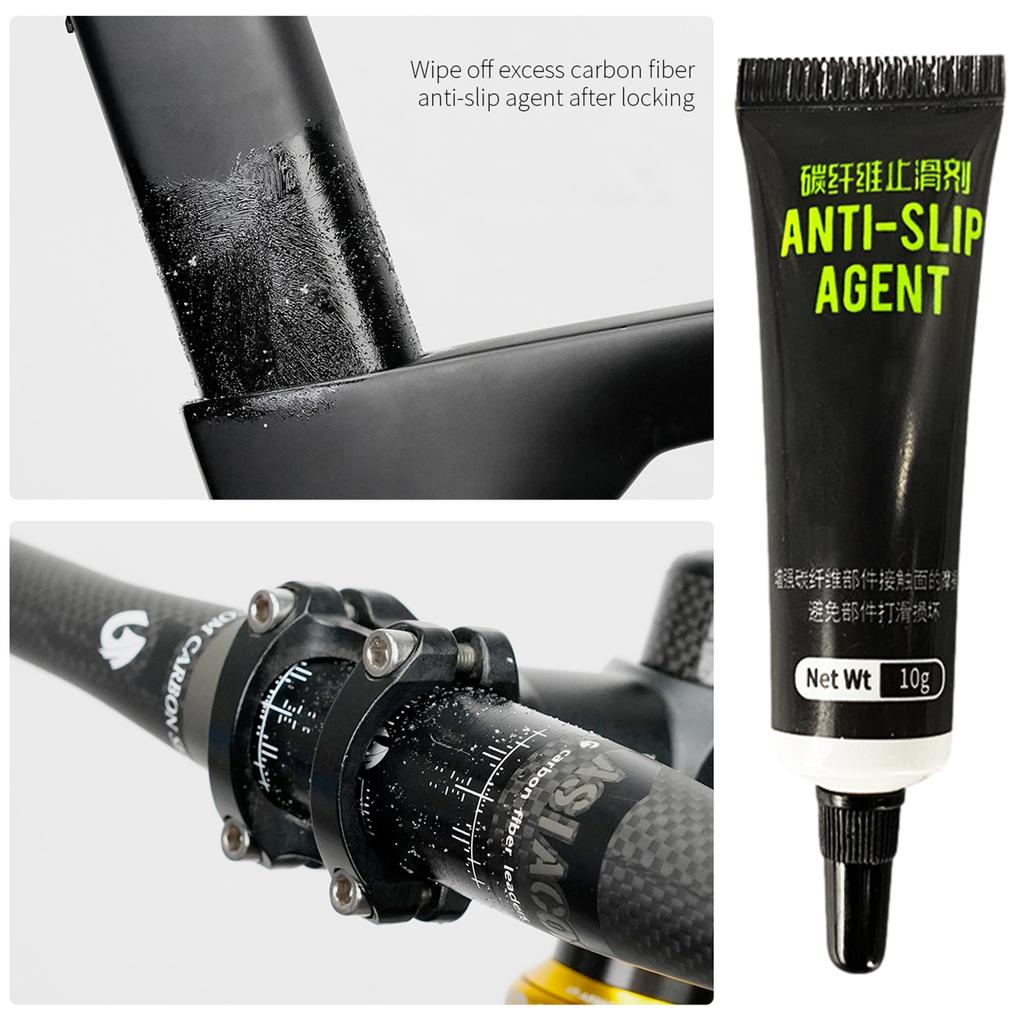 Carbon Fiber Anti Slip Agent 10g Mountain Road Bike Seat Tube Non-slip Bicycle Stem Anti-slip Grease Bike Handlebar Grease Agent