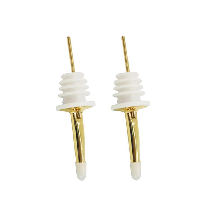 Stainless Steel Wine Pourer Stopper Alcohol Liquor Spouts Bottle Dispenser Wine Bottle Stopper with Cap Wine Accessories