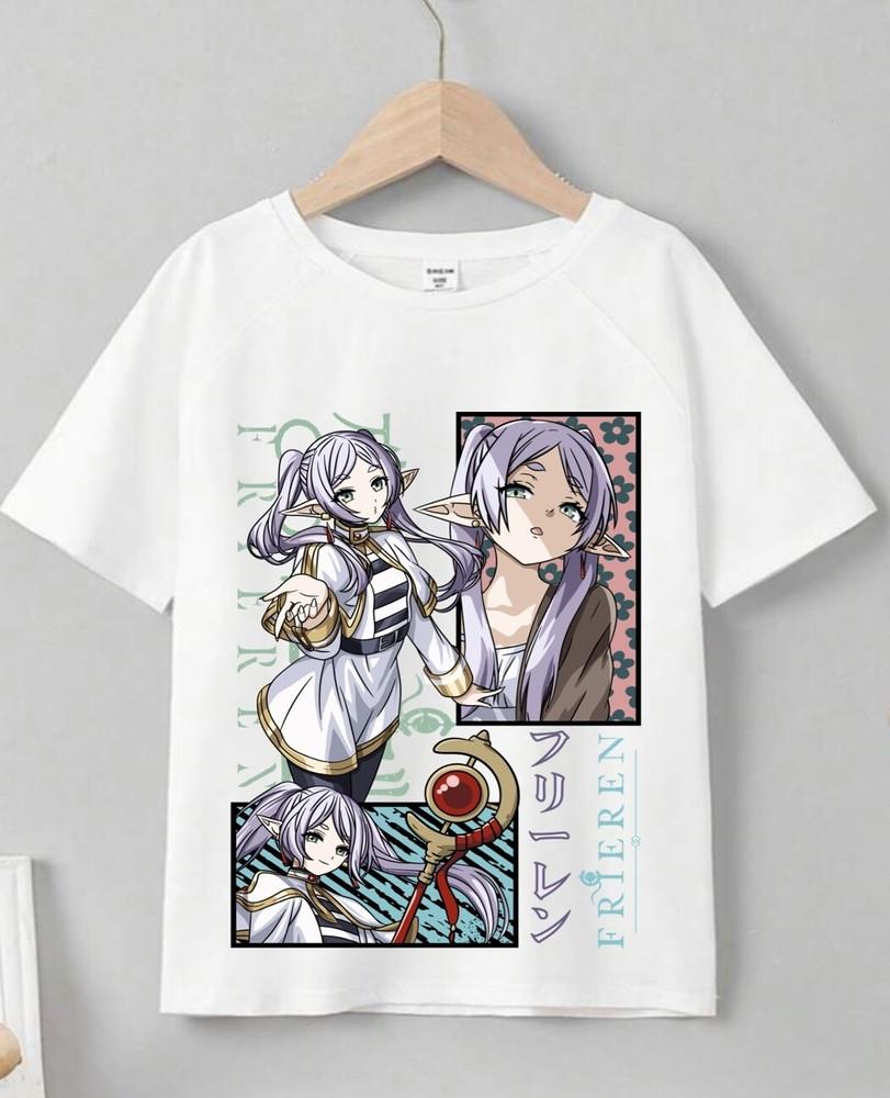 

Frieren T-Shirt Beyond Journey s End Fern Stark Sleeve Unisex Shirt sousou 4XL