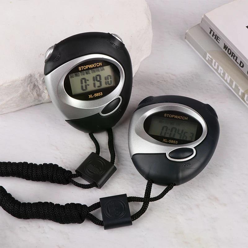 Handheld Sport Stopwatch Counter Waterproof Digitale Display LCD Chronometer Fitness Timer For Swimming Running Sport Training