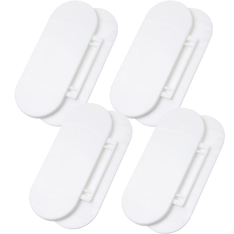 4/2/1 Pairs Wall-mounted Self-adhesive Socket Fixer Cable Organizer Seamless Punch-free Sticker Holder Wall Power Strip Holders