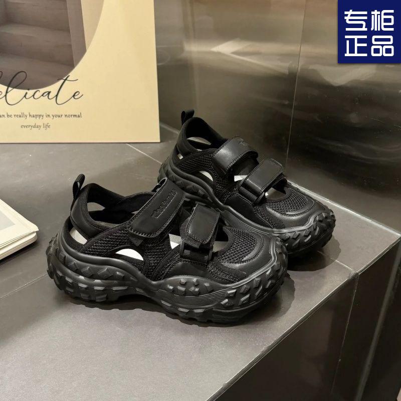 New show trend fashion leisure sports muffin tire sole shoes hollow sandals women's shoes
