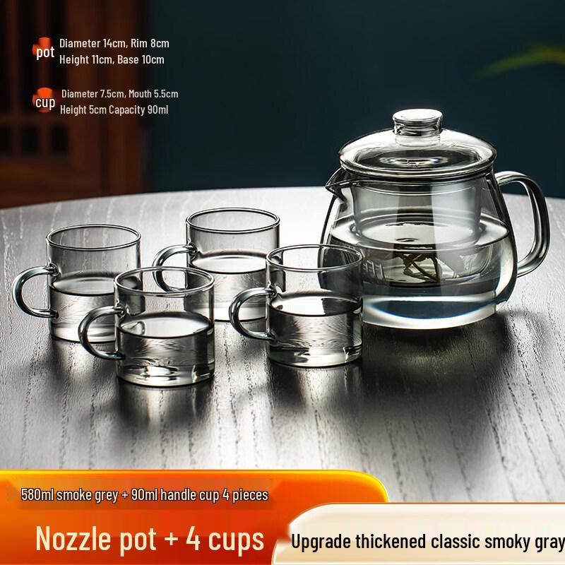 ZISIZ Thickened Glass Teapot