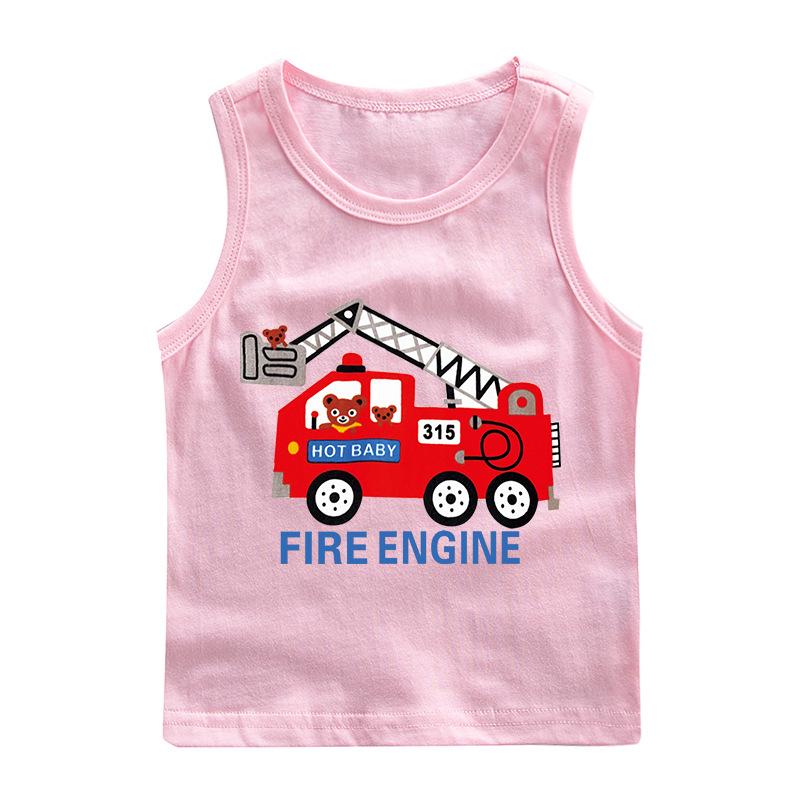 Boys' 100% Cotton Sleeveless Camisole - Trendy Summer T-Shirt Layer & Casual Vest