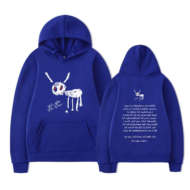 Rapper Drake for All The Dogs Letter Hoodie Design Men's Women's Sweatshirt Fleece Oversized Couples Streetwear Hoodies