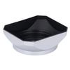 39mm Lens Hood Professional Vintage Style Metal Digital Camera Lens Hood for 39mm Camera Lens Silver
