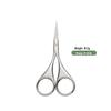 Stainless Steel Curved Nose Hair Scissors for Men & Women, also Perfect for Eyelash and Eyebrow Trimming.