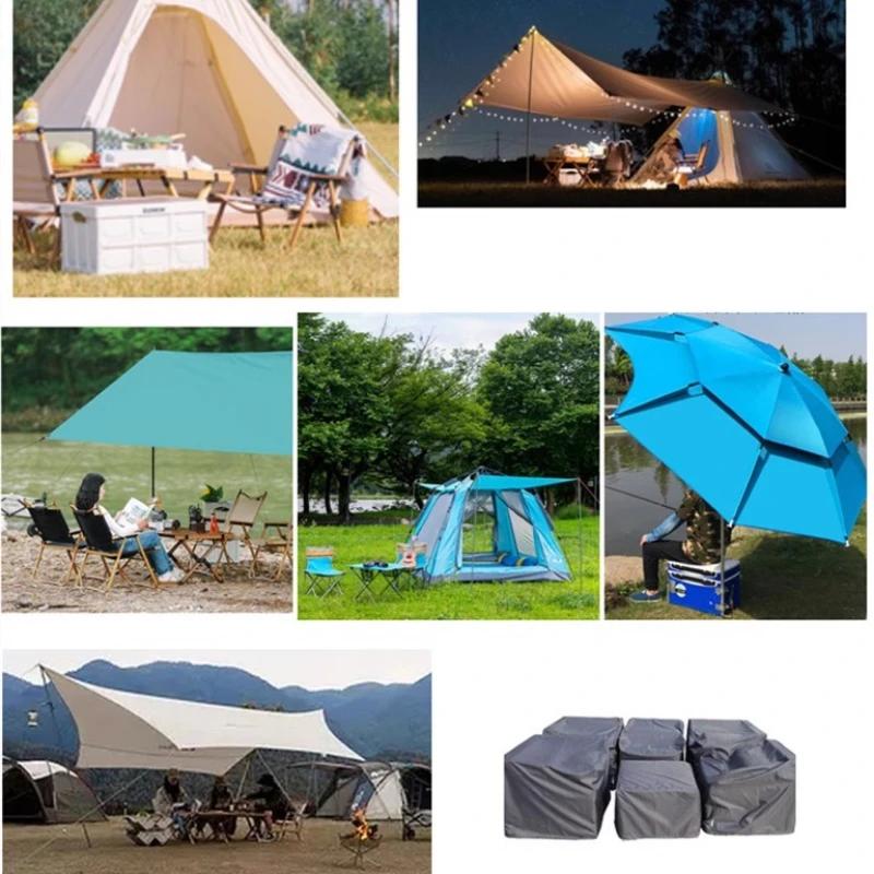 210D Silver Coated Cloth Sunscreen Thin Oxford Waterproof Fabric 180T Black Glue By The Meter for Raincoat Umbrella Tent Sewing