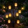 Outdoor Decorative Path Lights Solar Pathway Light, Bird-shaped Stump Garden Stake with Warm Terrace And Balcony Accents LED Lights, Waterproof