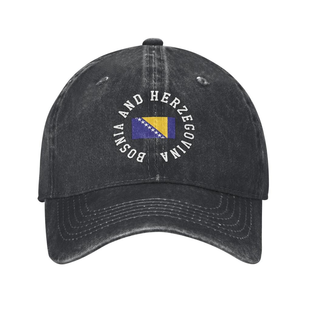 Bosnia and Herzegovina Flag Accessories Baseball Caps Unisex Women Casual  Hats Cap Adjustable Sun Cap