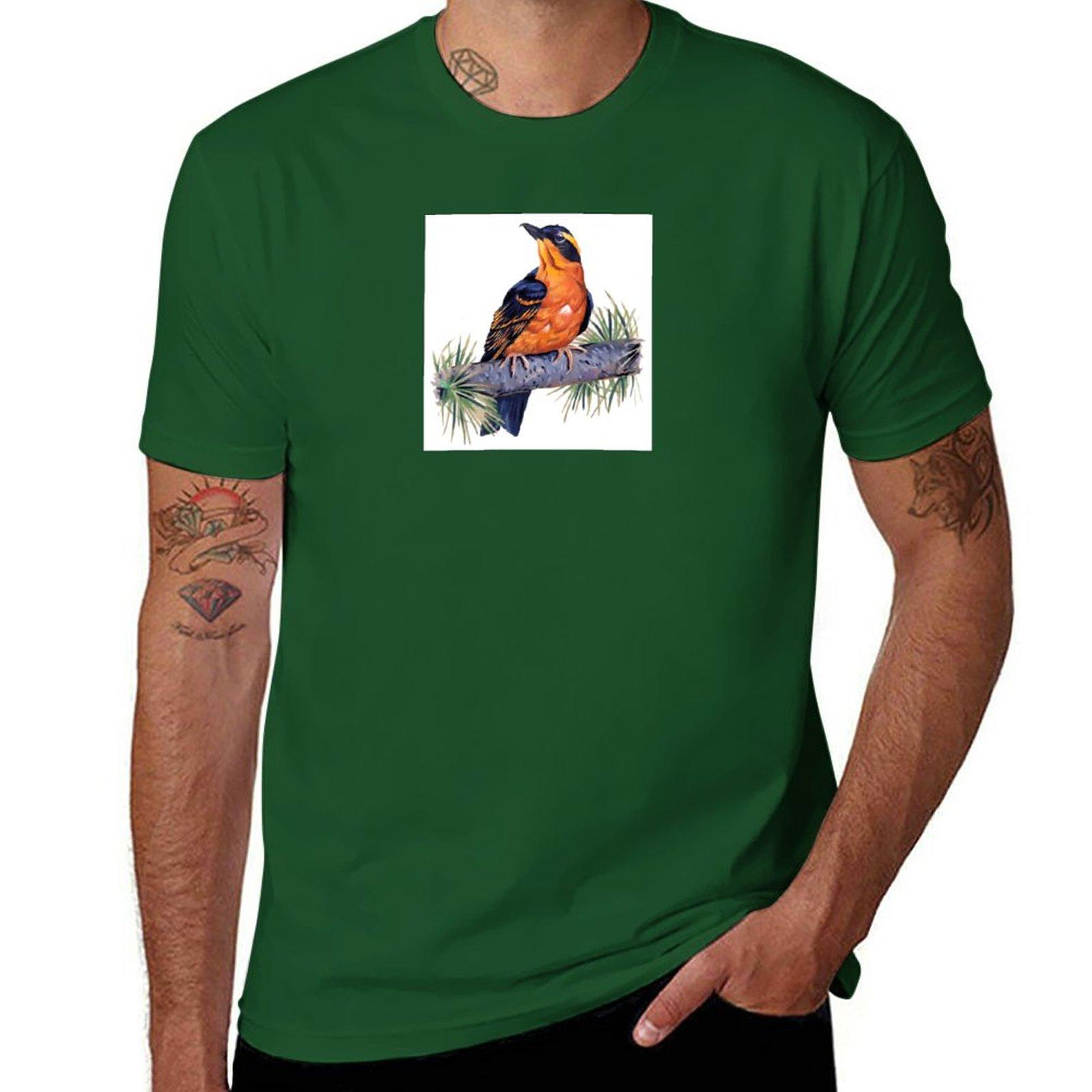 

Birds In Hell TShirt Short sleeve tee aesthetic clothes mens graphic tshirts anime 4XL
