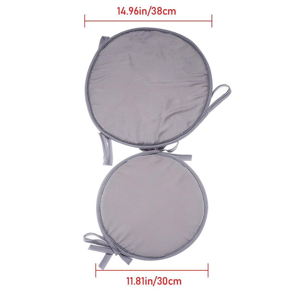 Solid Color Removable Round Kitchen Office Dining Sofa Car Seat Cushion Chair Pads