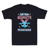 Satan Respektiert Pronomen Transgender Pentagramm Trans-Flagge Vintage Unisex T-Shirt