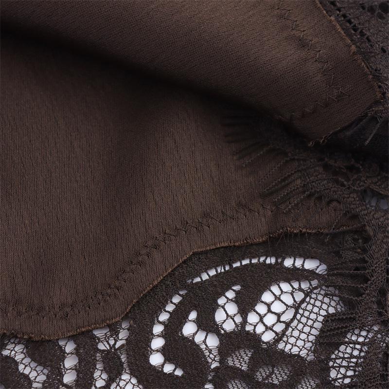 European and American Silk Satin Lace Top and Skirt - Autumn Collection