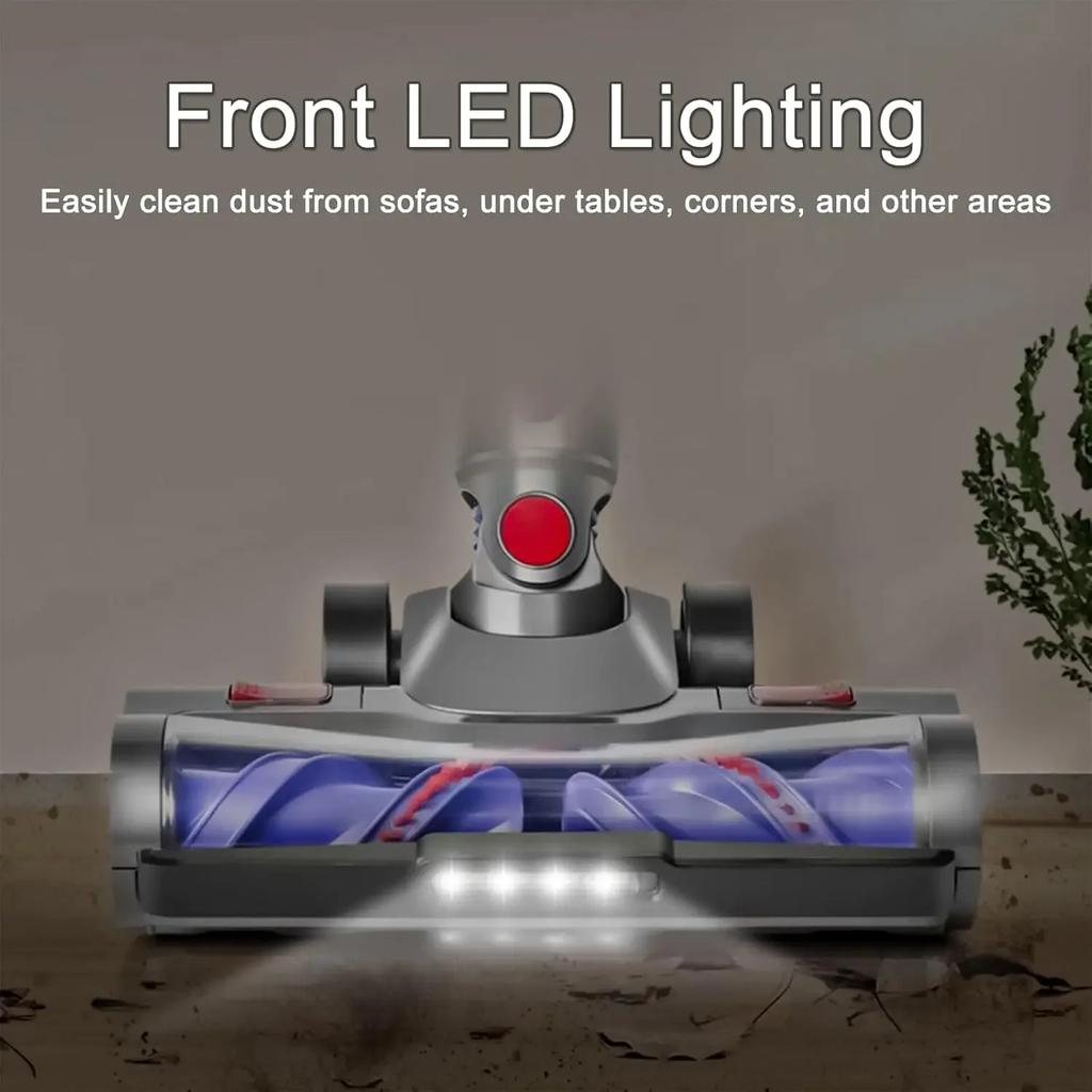 For Dyson Handheld Vacuum Cleaner Electric Large Floor Brush V7V8V10V11V15 Soft Velvet Floor Brush Roller Brush Double Turbine