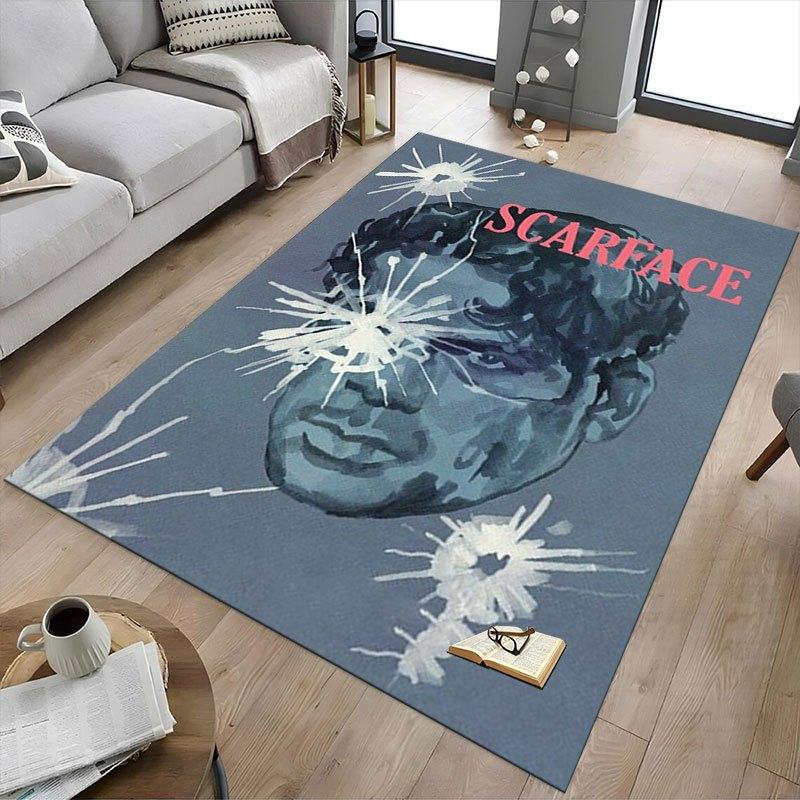 1pc Scarface Office Carpet Chair Mats Soft, Comfortable, All Season,Perfect for Home, Bedroom, or Office Decor, Perfect Gift for
