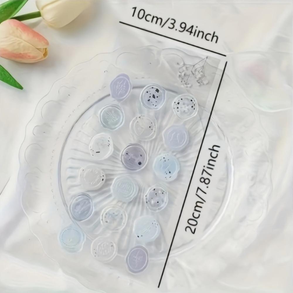 Retro Wax Stamp Seal Sticker European Style Embossed Seal Sticker  for Notebook Envelope Seal