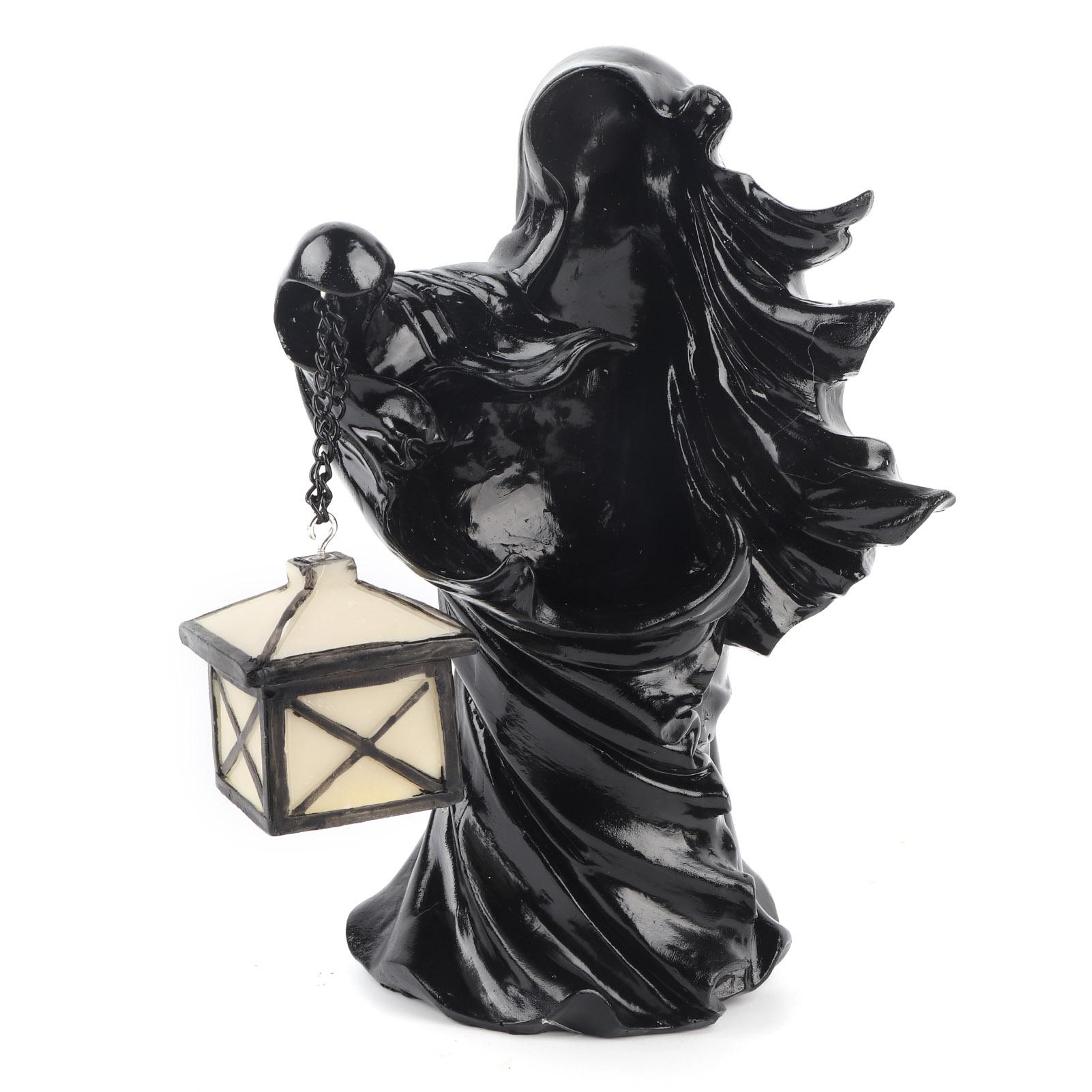 

Светодиодный светильник на Хэллоуин из смолы, скульптура ведьмы, статуя, фонарь для садовых террас, фестивалей Black