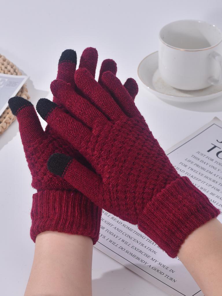 Gloves pineapple gloves cold winter warm gloves student gloves piled thickened riding gloves