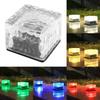 Solar LED Ice Brick Light: Square In-Ground Lawn and Courtyard Decoration