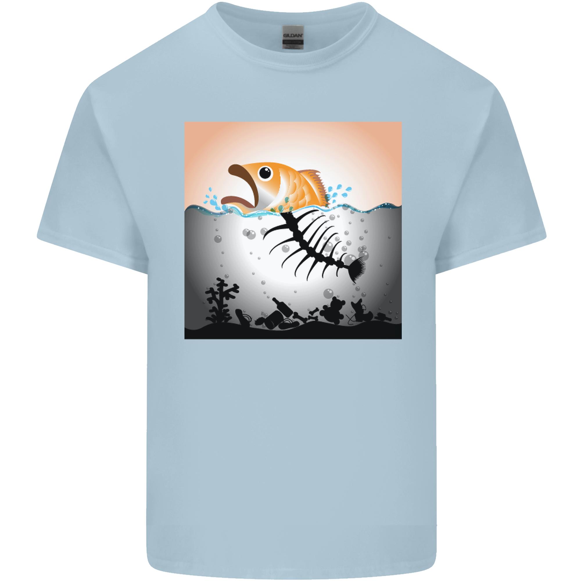 Fish Pollution Climate Change EnvironUnisext Unisexs Light Cotton TShirt S