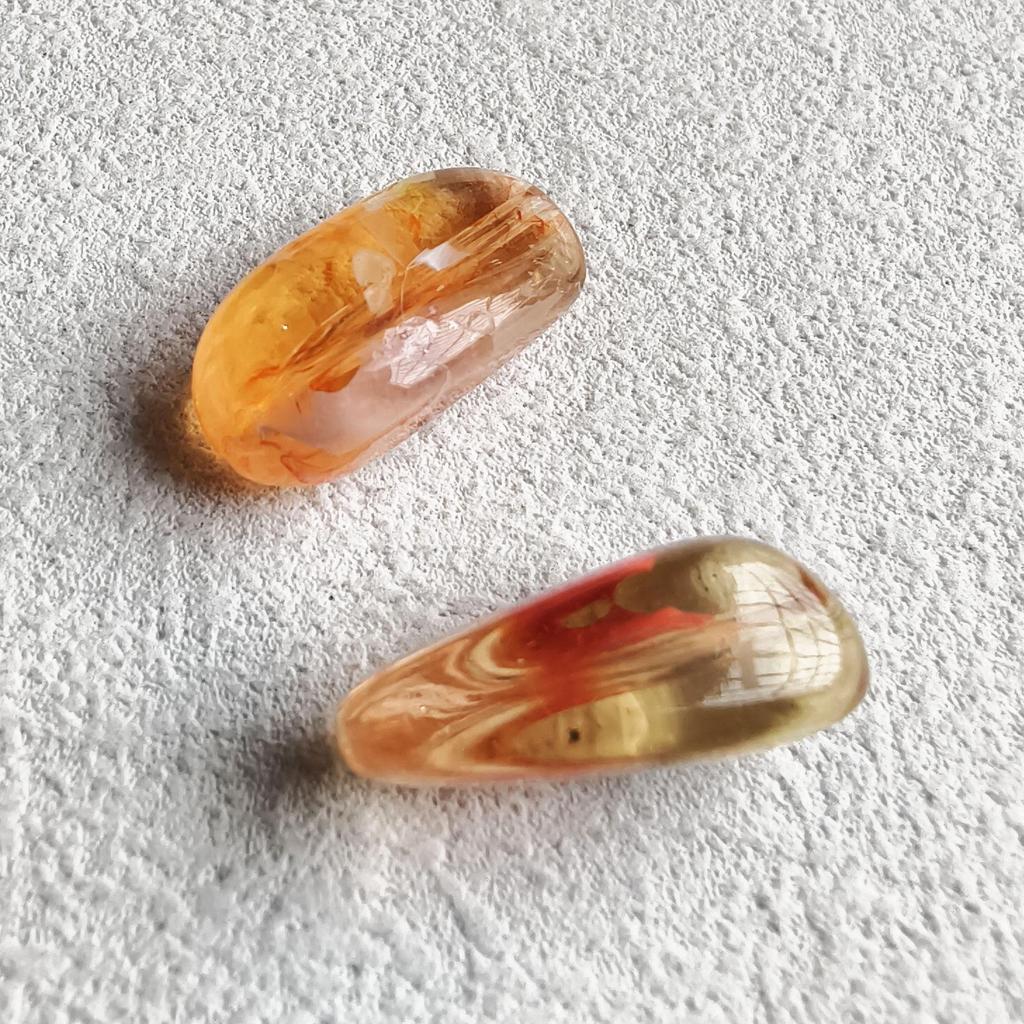 Irregular Long Acrylic Transparent Colored Stone Beads for DIY Jewelry Making