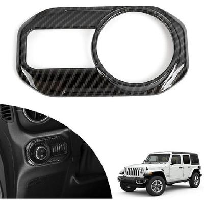 Car Headlight Lamp Switch Button Cover Trim Decor for 18+Jeep Wrangler JL JLU JT
