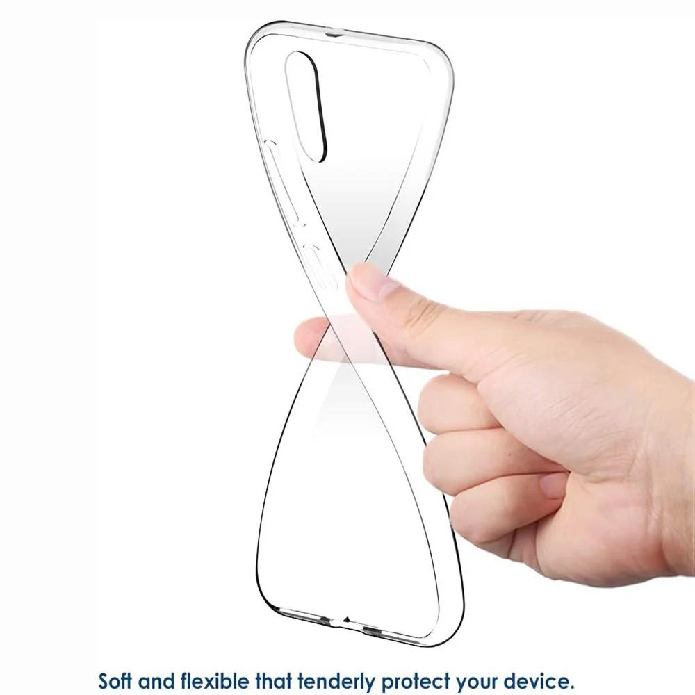 TPU Clear Transparent Phone Case For Samsung Galaxy S20 S21 S22 S23 S24 S25 Plus UItra S20 FE Simple Slim Soft Protective Cover