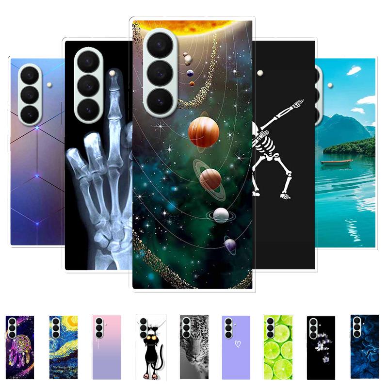 Coque For SAMSUNG Fold 7 5G Cases Animal Marble Clear Hard Phone Funda for Galaxy Z Fold7 5G Back Cover Zfold7 Transparent Shell