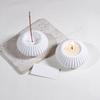 Candle Accessories Molds Candle Holder Mold Incenses Holder Mold Silicone Texture Suitable for Handmade Candlestick