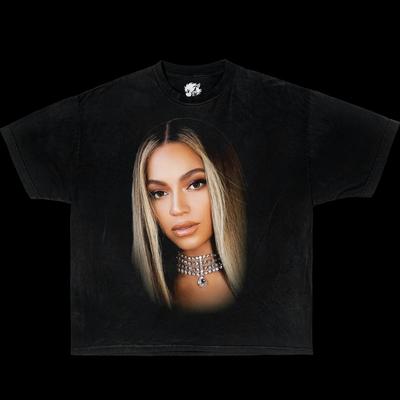 Beyoncé Face Boxy Vintage Shirt Graphic Hot Tees Oversized Streetwear Y2K Unisex T-Shirt