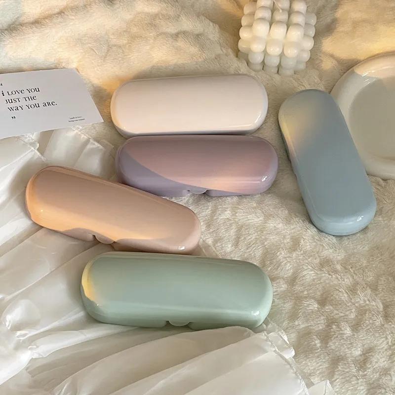 

Fashion Glasses Case Women Portable Cute Sunglasses Reading Eyeglasses Glasses Storage Box Travel Glasses Protective Organizer
