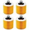 Pack of 4 Cartridge Filters for Kärcher WD3 WD2 MV3 MV2 Vacuum Cleaner - 64145520