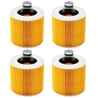 Pack De 4 Filtres Cartouche Pour Aspirateur Kärcher WD3 WD2 MV3 MV2 - 64145520
