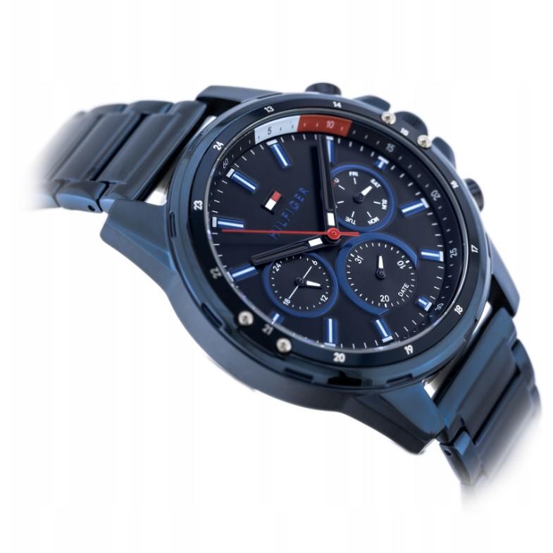 Tommy Hilfiger 1791789 men's watch blue strap blue dial 45mm + box