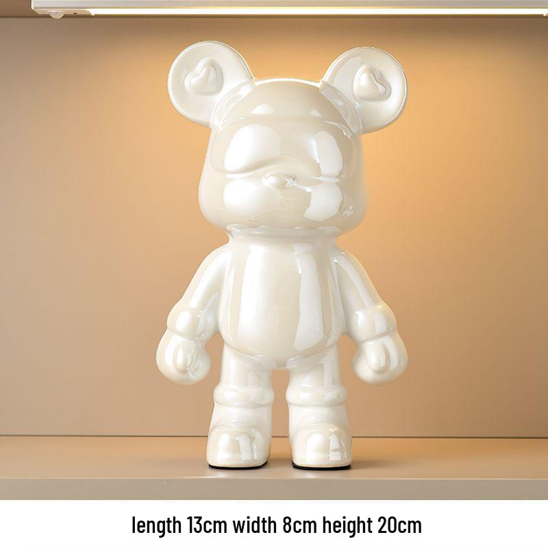 Trendy Beer Figuur Spaarpot - Creatieve Cartoon Decoratie voor Moderne Woonkamers