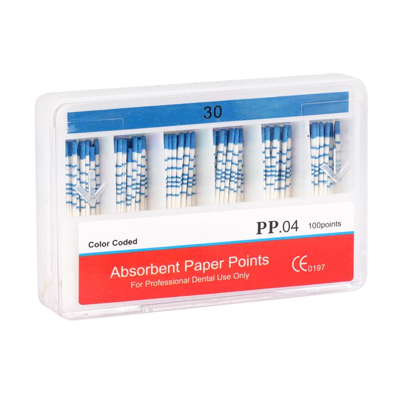 Dental Absorbent Paper Points 04 15-40# Root Cancel Endodontics Gutta Percha Cotton Fiber Tips Dentist Tool
