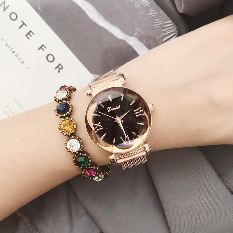 

Новые часы Starry Sky для женщин, модные тенденции, для студентов и девушек, водонепроницаемые