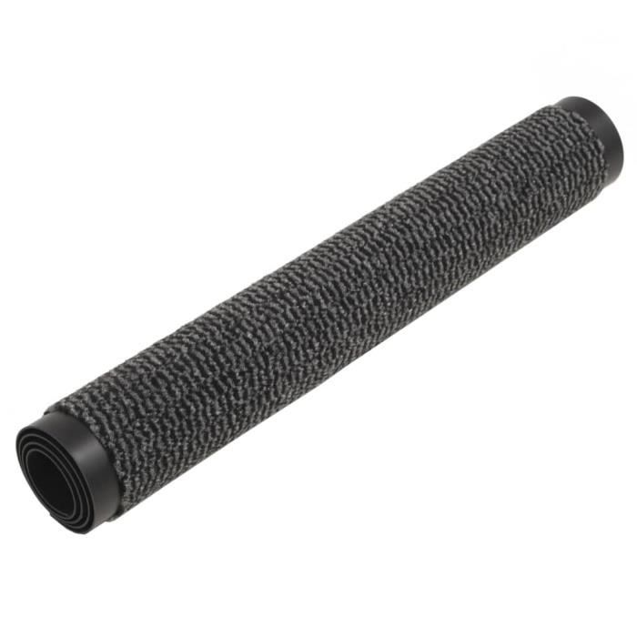 Paillasson - VIDAXL - Rectangulaire - Anthracite - Synthétique - Antidérapant