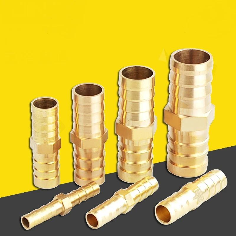 Copper Pagoda Water Tube Fittings Quick Connector Garden Irrigation Adapter 10pcs Brass Double Pagoda Joint Hose